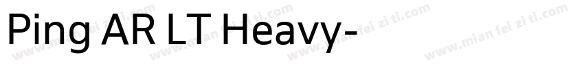 Ping AR LT Heavy字体转换